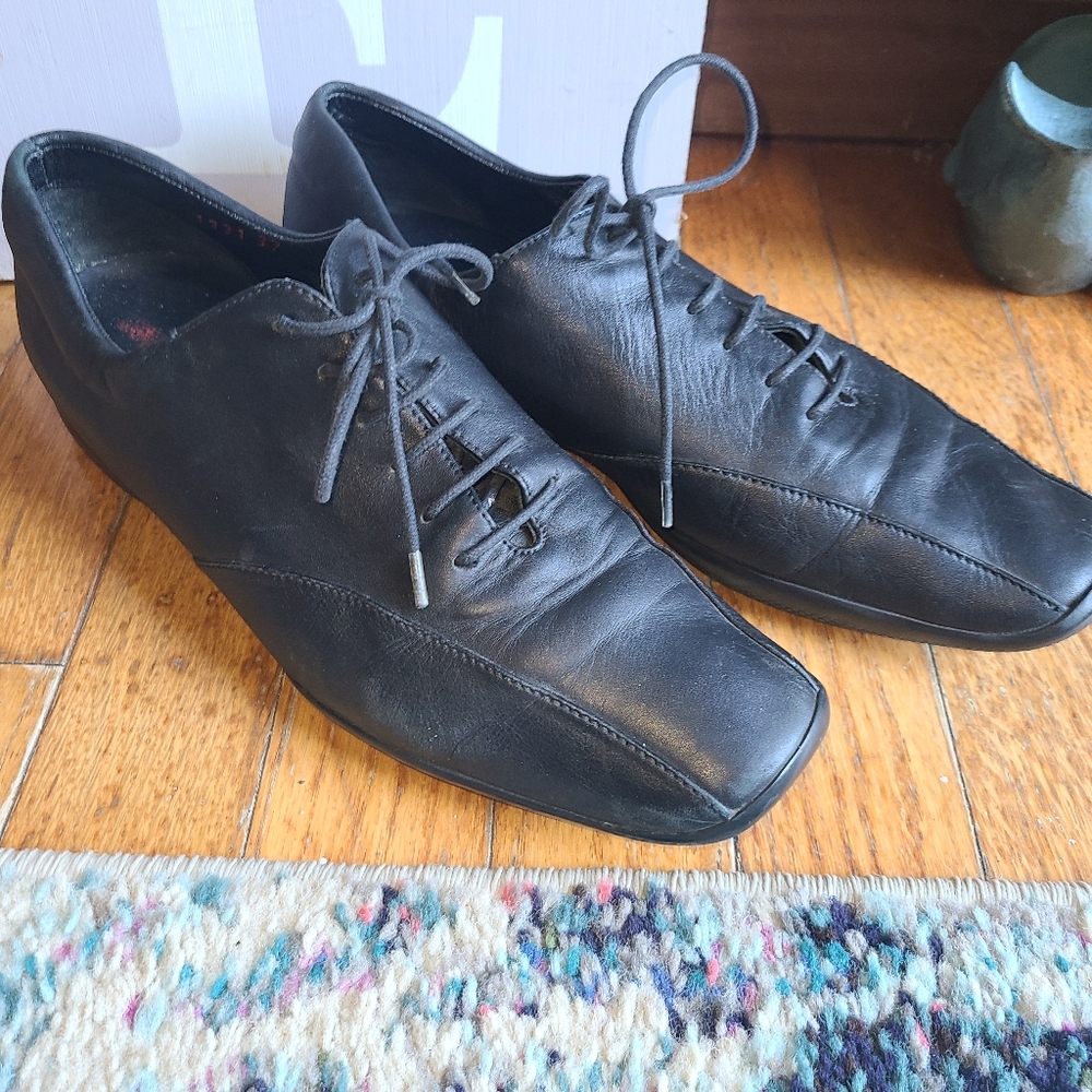 Authentic Prada Y2k Women's Shoes Sneakers Buisness Casual Black Size 7.5